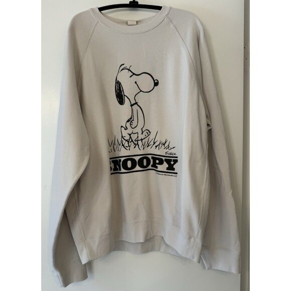 uniqlo X Peanuts Tops - Uniqlo X PEANUTS NEW! Snoopy Sweatshirt Spell Out Size Medium HAPPINESS IS...